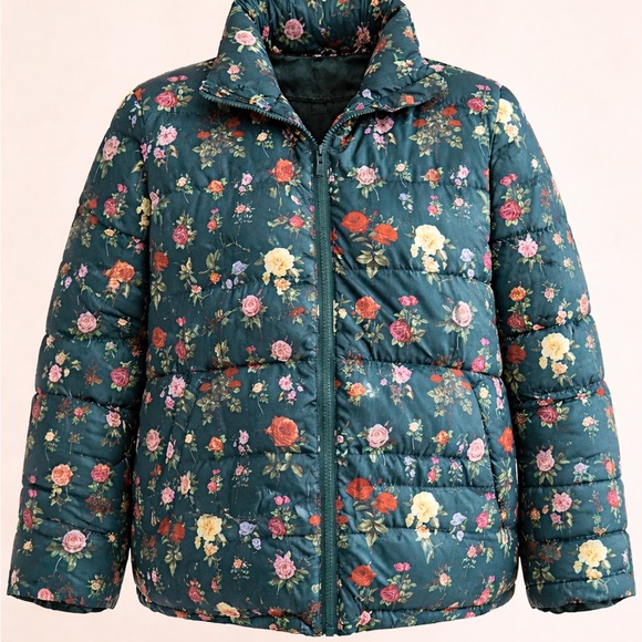 Rachel Antonoff Floral Puffer Jacket - Multicolor